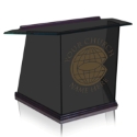 Table Top Lectern - Tinted Glass